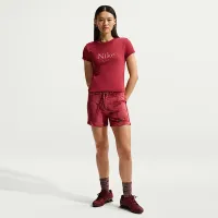 Nike Sportswear женская Cropped футболка цвет красный