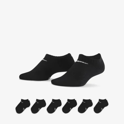 Nike Dri-FIT Performance Basics Little дитячі No-Show шкарпетки (6 пар) колір чорний