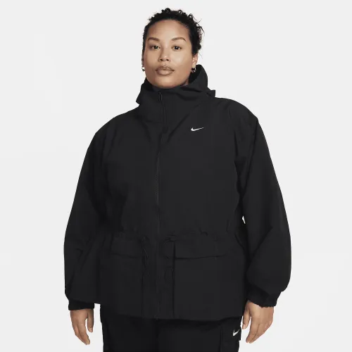 Nike Sportswear Everything Wovens жіноча оверсайз Hooded Куртка (великі розміри) колір чорний