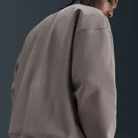 Nike Solo Swoosh мужские Fleece Crew цвет серый