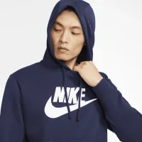 Nike Sportswear Club Fleece чоловічі Graphic Pullover Толстовка з капюшоном блакитний