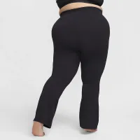 Nike Zenvy жіноча З високою талією Flaколір червоний лосіни (великі розміри) колір чорний