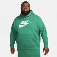 Nike Sportswear Club Fleece мужские Graphic Pullover Толстовка с капюшоном цвет зеленый
