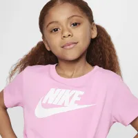 Nike Little дитячі Tie Front Tee and лосіни комплект колір сірий