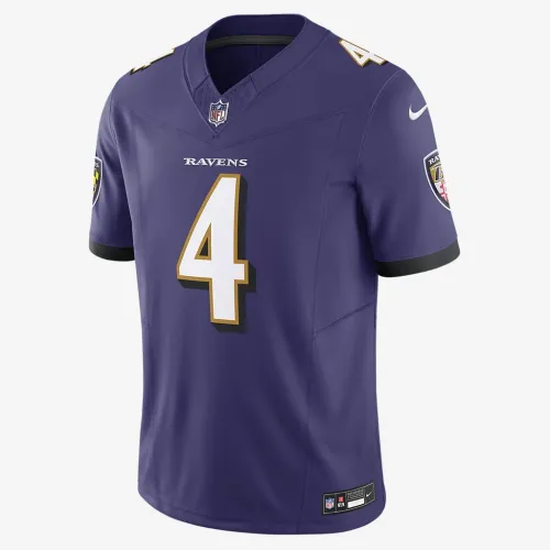 Zay Flowers Baltimore Ravens чоловічі Nike Dri-FIT NFL Limited Jersey колір фіолетовий