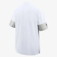 Buffalo Bills Sideline Coach чоловічі Nike NFL 1/2-Zip Short-Sleeve Hooded Куртка колір білий
