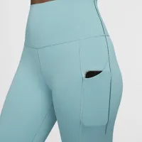 Nike Universa жіноча Medium-Support З високою талією 7/8 лосіни з кишенямиблакитний