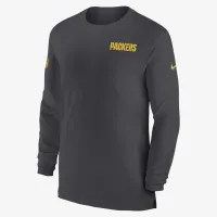 цвет зеленый Bay Packers Sideline Coach мужские Nike Dri-FIT NFL Long-Sleeve Top цвет серый