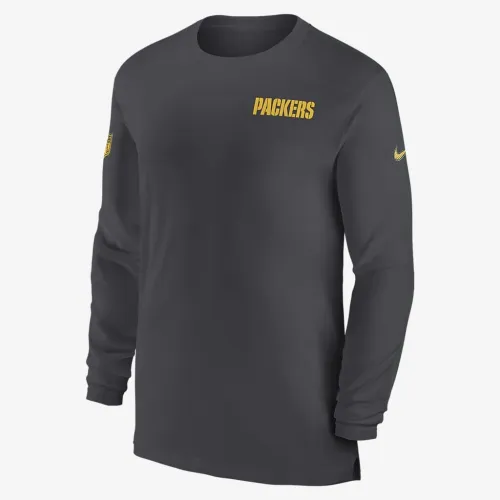 цвет зеленый Bay Packers Sideline Coach мужские Nike Dri-FIT NFL Long-Sleeve Top цвет серый