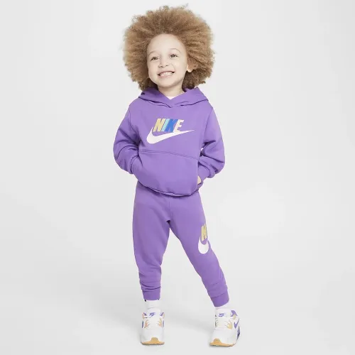 Nike Sportswear Club Fleece Toddler Толстовка з капюшоном комплект колір фіолетовий
