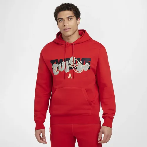 Nike Ja чоловічі Fleece баскетбольні Толстовка з капюшоном колір червоний