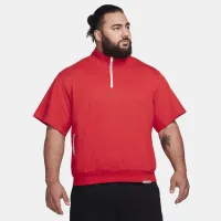 Nike Dri-FIT Standard Issue чоловічі 1/4-Zip Short-Sleeve баскетбольні Top колір червоний