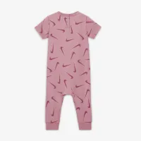 Nike Baby (3-6M) Printed Short Sleeve Coverall Pink