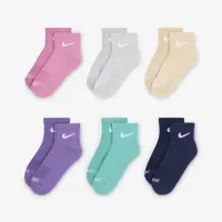 Nike Dri-FIT Performance Basics Little дитячі Ankle шкарпетки (6 пар) Pink