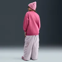 Nike Sportswear Club Fleece Big детские оверсайз свитшот цвет фиолетовый
