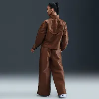 Nike Sportswear Windrunner жіноча Shine Pants колір коричневий