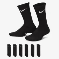Nike Everyday дитячі Cushioned Crew шкарпетки (6 пар) колір чорний