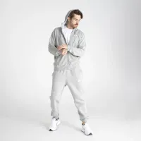 Кофта/футболка Nike NSW Club Толстовка с капюшоном FZ 804391-063 - Серая