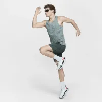 Nike Rise 365 мужские Dri-FIT Running Tank цвет зеленый