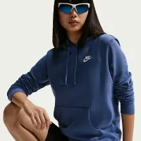 Nike Sportswear Club Fleece женская Pullover Толстовка с капюшоном синий