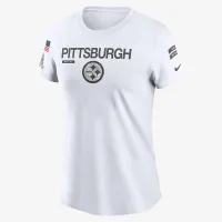Pittsburgh Steelers Salute to Service Legend жіноча Nike NFL футболка колір білий