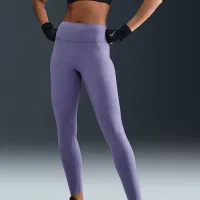 Nike Universa женская Medium-Support С высокой Талией 7/8 лосины цвет фиолетовый