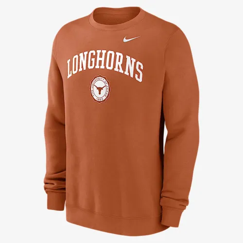 Texas Longhorns Arched Seal чоловічі Nike College Pullover Crew Orange