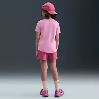 Nike One Big дитячі (Girls') Dri-FIT З високою талією Woven тренувальні шорти колір фіолетовий