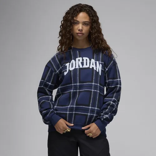 Nike Jordan Brooklyn Fleece жіноча Graphic Crew-Neck світшот блакитний