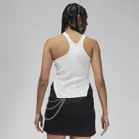 Nike Jordan женская Asymmetrical Ribbed Tank цвет белый