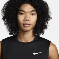 Nike Essential чоловічі Sleeveless Hydroguard Swim Shirt колір чорний