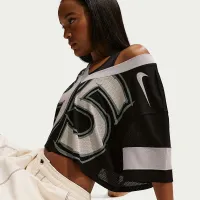 Nike Sportswear жіноча оверсайз Cropped Jersey колір чорний