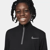 Nike Dri-FIT Poly+ Big Kids' (Boys') 1/4-Zip Training Top Black