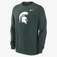 Michigan State Spartans Primetime Everцвет зеленый Logo мужские Nike College Pullover Crew цвет зеленый