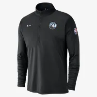 Minnesota Timberwolves City Edition чоловічі Nike Dri-FIT NBA 1/2-Zip Long-Sleeve Top колір чорний