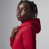 Nike Jordan MJ Brooklyn Big детские Fleece Pullover Толстовка с капюшоном цвет красный