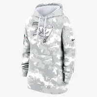 Tampa Bay Buccaneers Salute to Service Primary Edge Club жіноча Nike NFL Pullover Толстовка з капюшоном колір білий