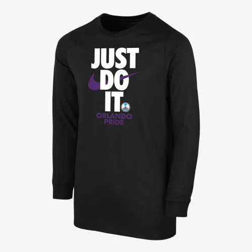 Orlando Pride Big дитячі (для хлопчиків) Nike Soccer Long-Sleeve футболка колір чорний