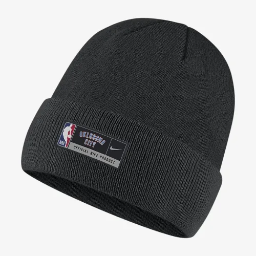 Oklahoma City Thunder Nike NBA Cuffed Beanie цвет черный