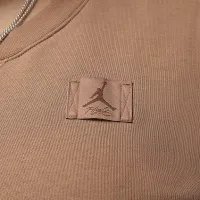 Nike Jordan Flight Fleece жіноча Crew-Neck світшот (великі розміри) колір коричневий