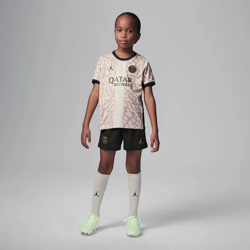 Paris Saint-Germain 2023/24 Fourth Little Kid's Nike Soccer 3-Piece Kit цвет коричневый