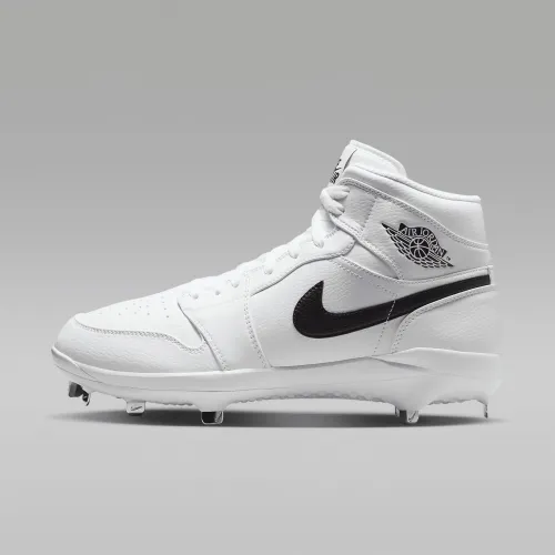 Nike Jordan 1 Retro Metal чоловічі бейсбольні бутси колір білий