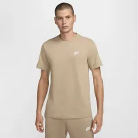Nike Sportswear Club мужские футболка цвет коричневый