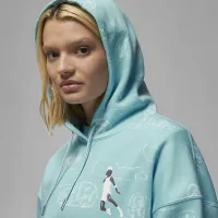 Nike Jordan Artist Series by Parker Duncan жіноча Brooklyn Fleece Толстовка з капюшоном блакитний