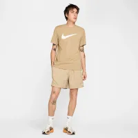 Nike Sportswear Swoosh чоловічі футболка колір коричневий