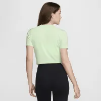 Nike Sportswear Essential жіноча Slim Cropped футболка колір зелений