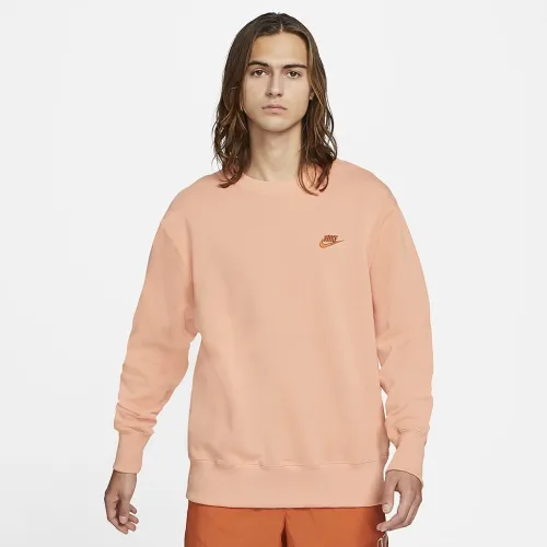 Nike Sportswear мужские Classic Fleece Crew Orange