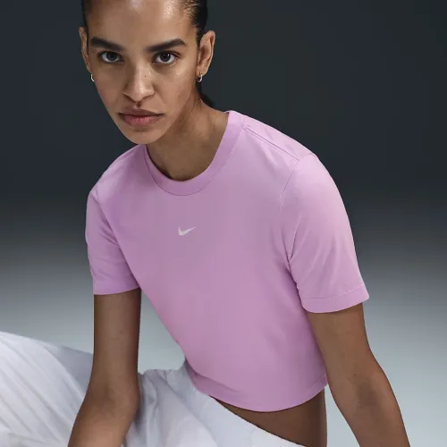 Nike Sportswear Essential женская Slim Cropped футболка Pink