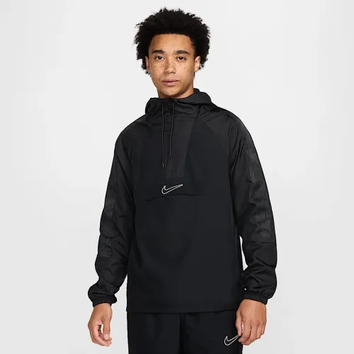 Nike Academy+ чоловічі Water-Repellent Soccer Anorak Куртка колір чорний