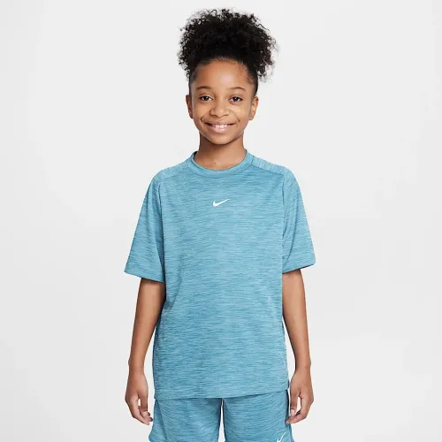 Nike Multi Big дитячі Dri-FIT Short-Sleeve Top блакитний